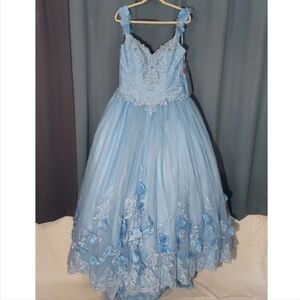 Elegant Sweet 16 Quinceañera Prom Ball Gown Dress